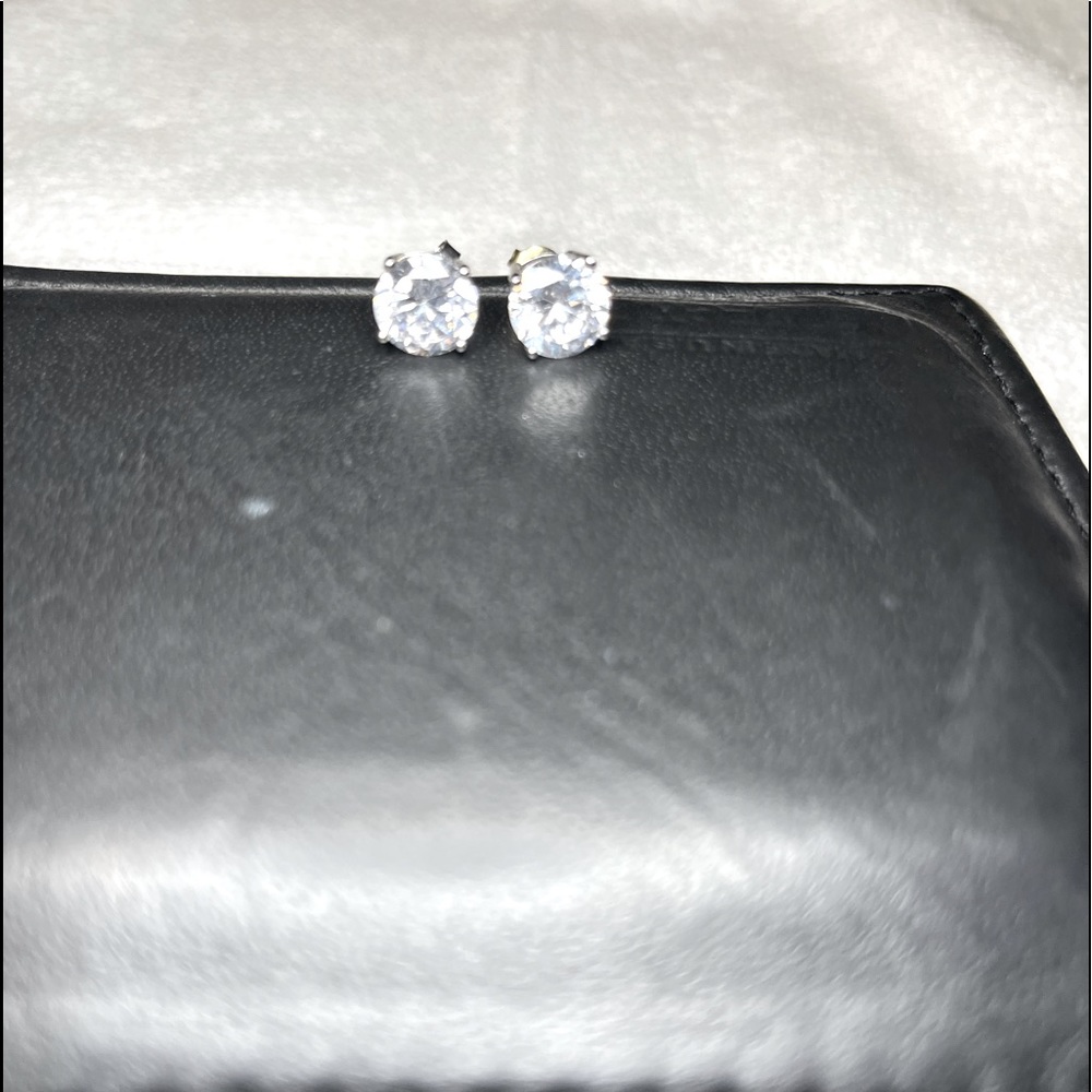 Large CZ Stud Earrings
